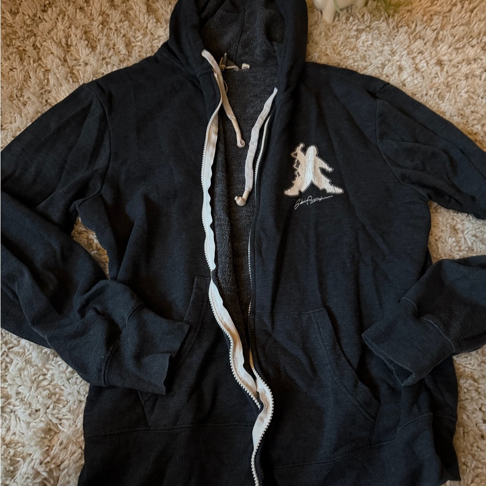 Men's Gabriel Iglesias comedian collectible hoodie Black Zip-Up Sweater